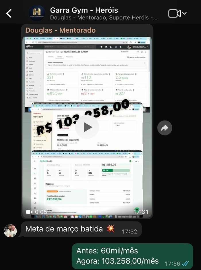 Depoimento de Douglas, Garra Gym
